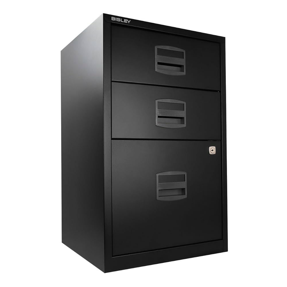 BISLEY LATERAL キャビネット スチール製 3段引き出し Amazon.co.jp: Bisley 3段引き出しホームファイルキャビネット